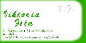 viktoria fila business card
